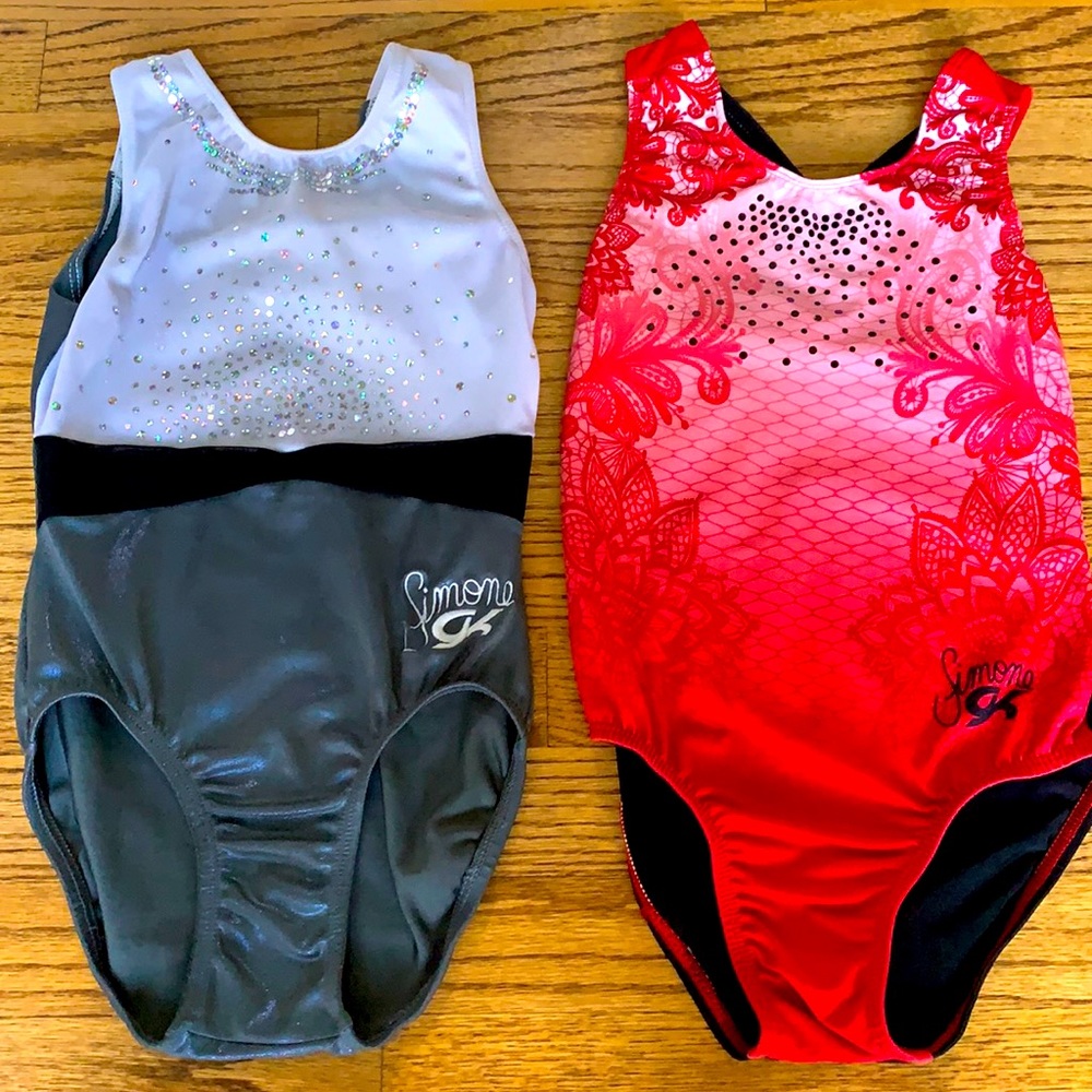 SIMONE BILES GK LEOTARD SET CHILD MEDIUM sz 8